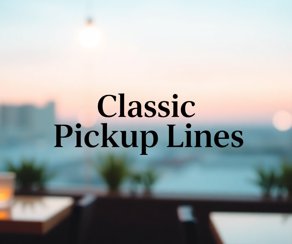 “Classic Pickup Lines That Still Work Like Magic!” ✨